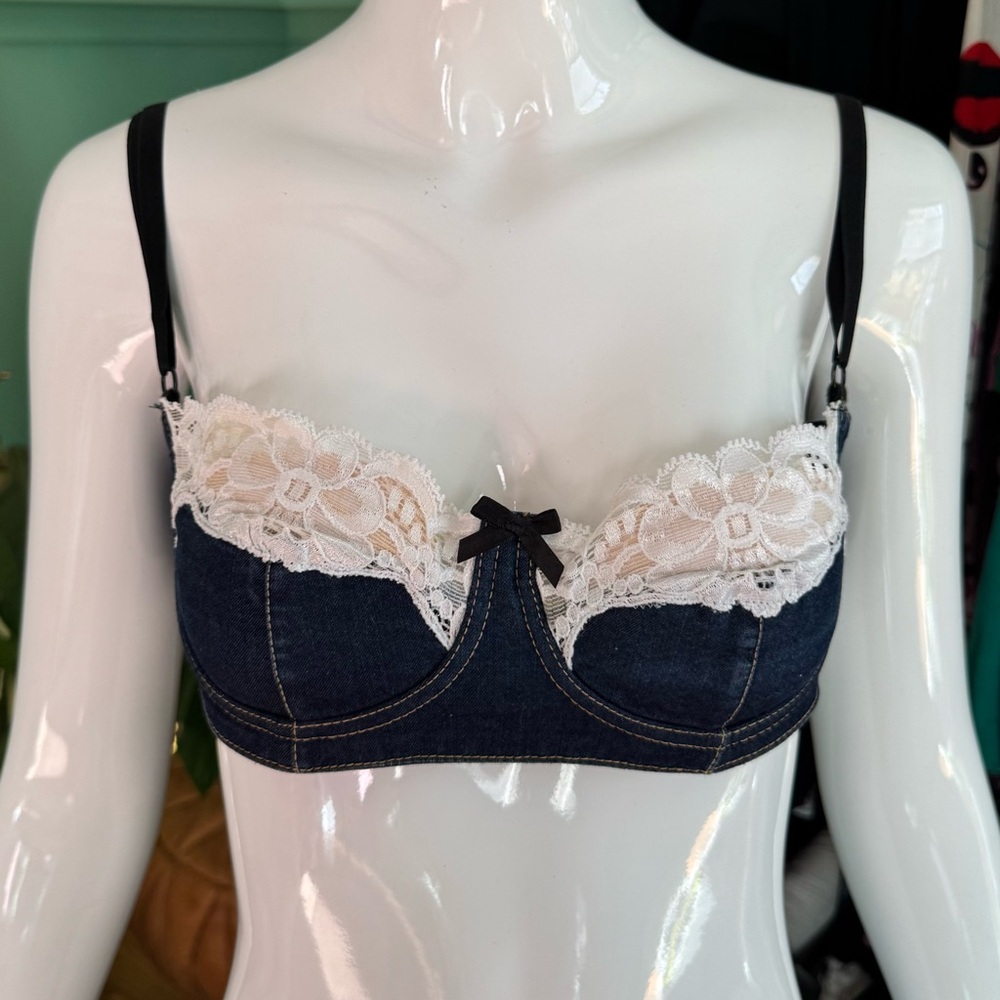 D&G Lace Denim Bra